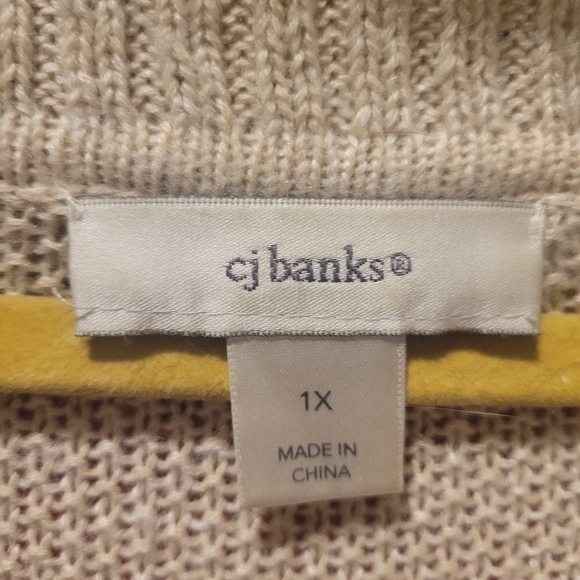 CJ Banks Women's Cowl Neck Sweater With Ombre Fade Size 1x - Picture 7 of 9